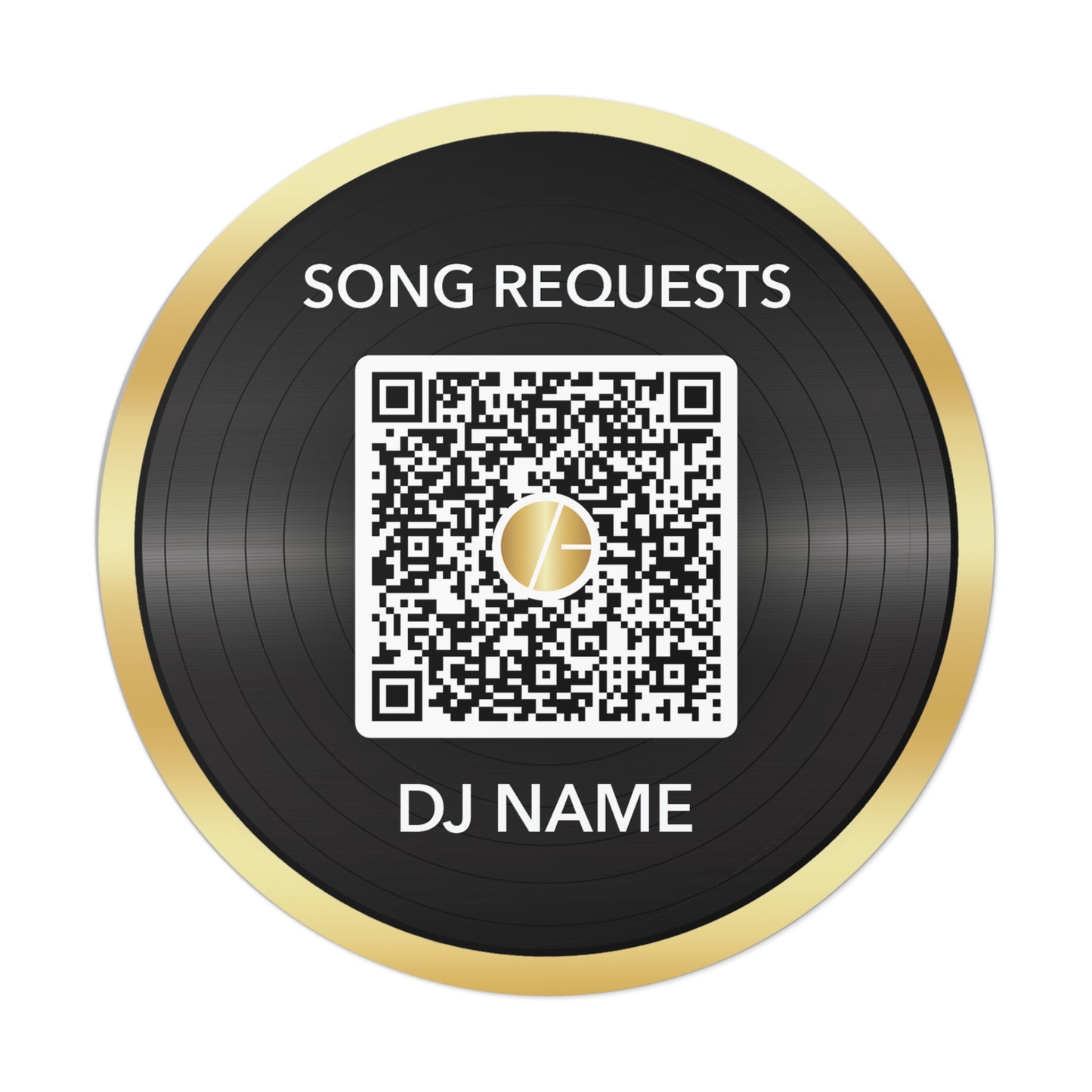 Autocollants ronds en vinyle