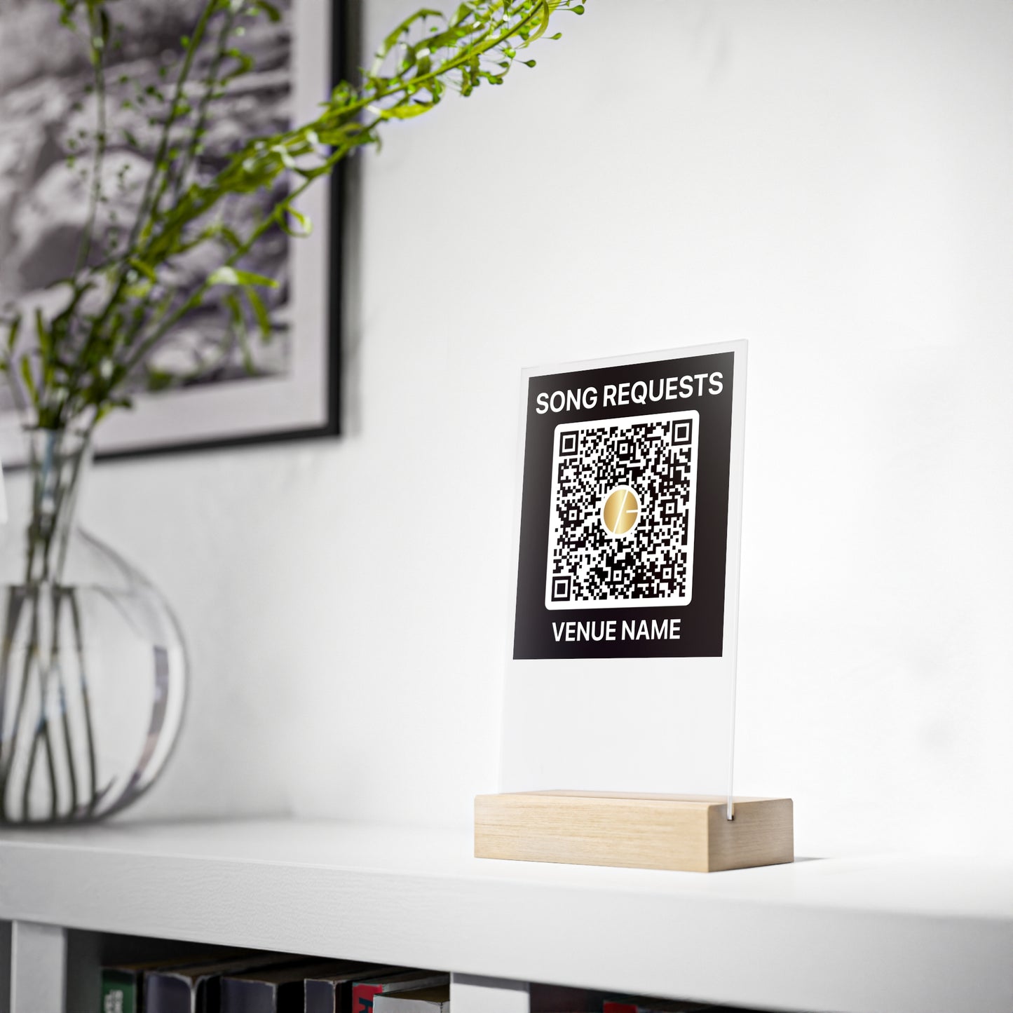 Code QR du lieu - Panneau acrylique